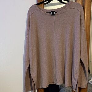H by Bordeaux oversized tan Knit Top xl